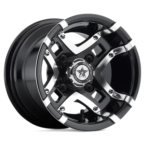 Fairway Alloys – FA123 PRESTIGE – Black – 10″x7″ -25mm – Summer Wheels – FA-123-M
